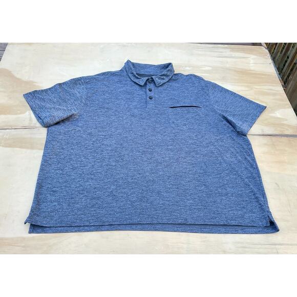 DULUTH Trading Men's Blue Buttoned Short Sleeves Collared Polo‎ Shirt SIZE 2XL - Picture 1 of 5